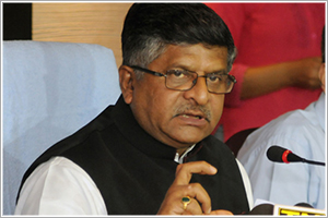 Aadhaar一种删除腐败的有效乐器：Ravi Shankar Prasad.