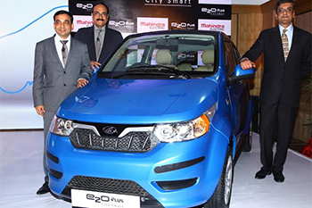 Mahindra Electrical推出电气CitySmart Car'E2OPLUS'