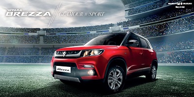 Maruti Suzuki在2016年Auto Expo推出了Compact Suv Vitara Brezza