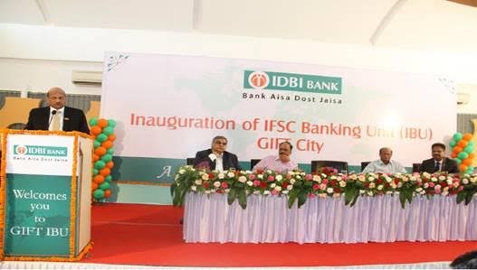 IDBI Bank成为第一个PSU银行，在礼物城市印度首先开设国际银行部门