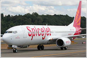 Spicejet在柜台上放大6％;记录最高的乘客负荷因子