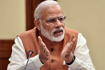 PM Modi Hails FDI上升，印度表示全球经济中的亮点