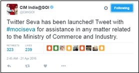 两年的修改政府：#Transformingindia通过Twitter上的数字治理