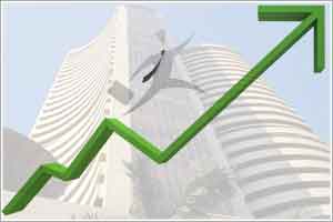 Sensex Gallies超过150分;银行业，金属增益