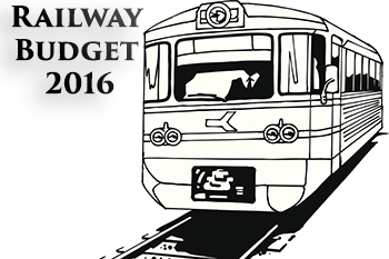 由于Prabhu提出了2016年铁路预算的铁路股票进一步降低