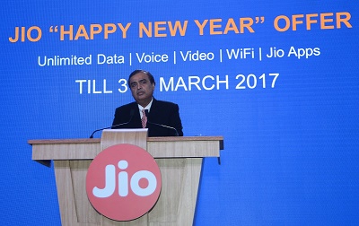 Reliance Jio每天增加6万卢比订阅者，由世界上任何技术公司实现最快的最快！