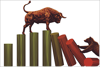 熊扭曲和喊叫！Sensex，nifty erode 3天收益;下降1.7％