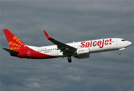 Spicejet与美国公司合作，以便较轻的座位;点击52周高