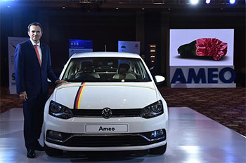 Volkswagen India推出了Ameo的移动申请
