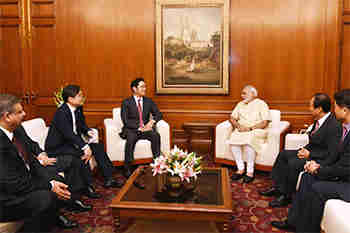 三星电子副主席杰伊李会见了Narendra Modi与印度重申战略伙伴关系