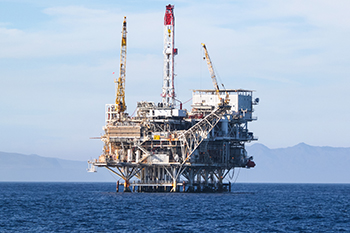 2016年8月的石油和天然气部门的生产性能