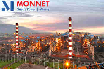 Monnet Ispat在Bourses上放大14％