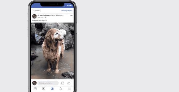 脸书将其3D照片功能引入了配有单后置摄像头的智能手机