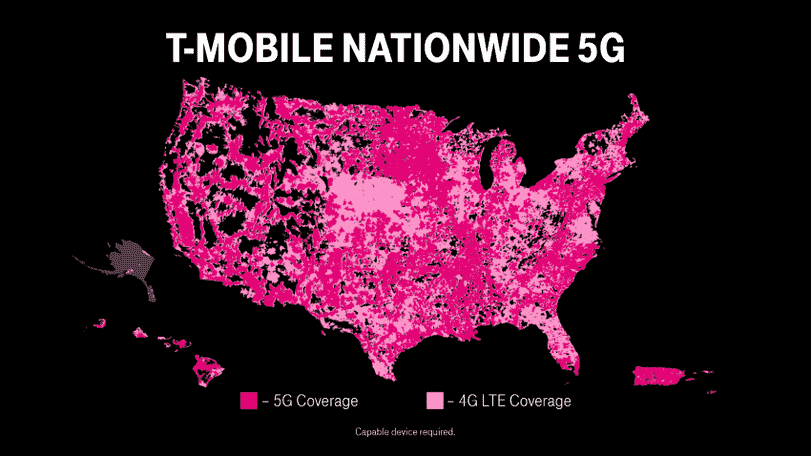 T-Mobile 5G覆盖范围随着独立发布而扩大