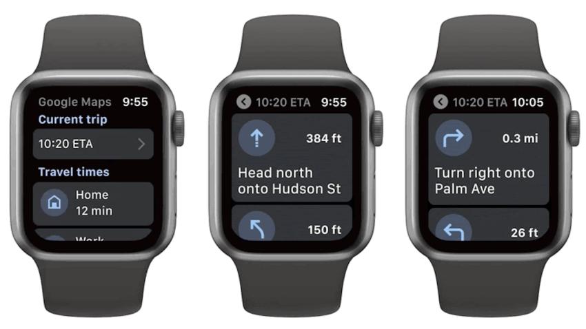 Google Maps返回Apple Watch