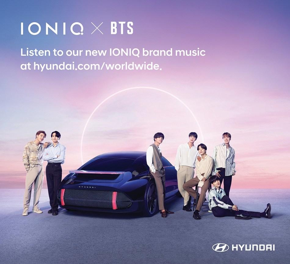 现代汽车和防弹少年团发行现代汽车专用电动汽车品牌IONIQ歌曲IONIQ