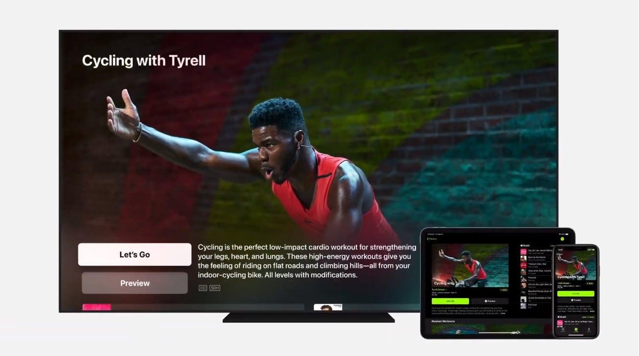 Apple Fitness +将在任何屏幕上提供锻炼