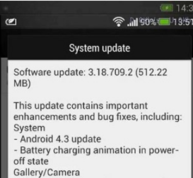 Android43更新开始触及各种HTCOne型号