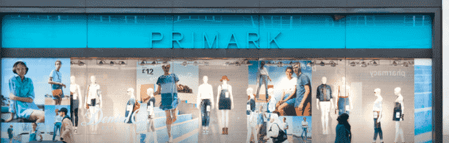 由于停工Primark的营业额下降了35亿欧元