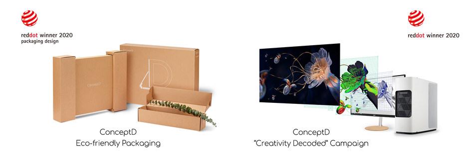 宏cer的ConceptD赢得两个品牌和传播红点奖