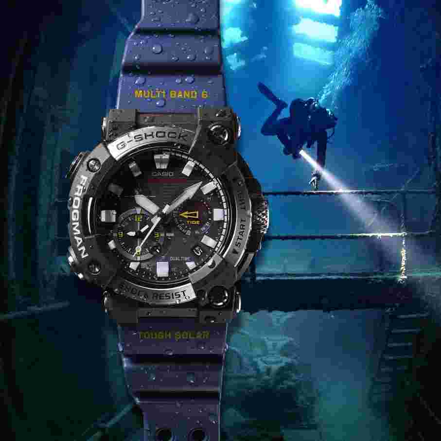 G SHOCK首次推出具有模拟显示功能的FROGMAN