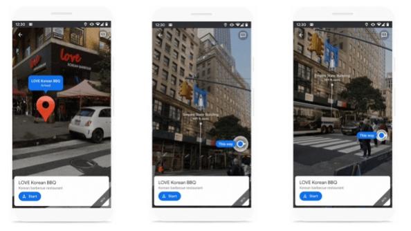 Google Maps Live Views可以添加地标以帮助快速定位自己