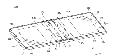 华为这款专利采用了类似三星Z Flip的竖向折叠翻盖设计