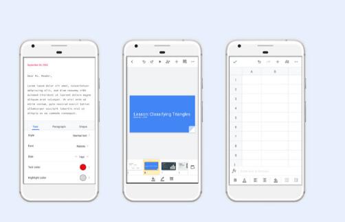科技在线：Google以新外观更新了Google文档表格和幻灯片Android应用