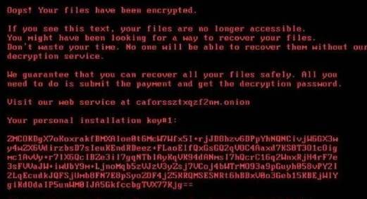 科技在线：Petya病毒不会要求勒索它会永久删除用户的数据