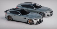 梅赛德斯-AMG GT和宝马8系列射击刹车效果图重新定义了德国风格