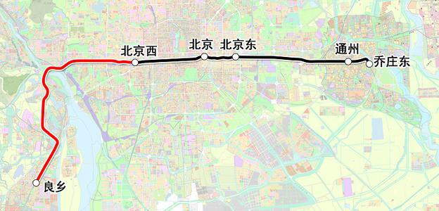 北京市郊铁路城市副中心线西延和通密线同时开通运营