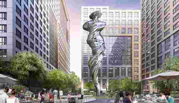 旧金山的广场将设有一个92英尺的不锈钢雕像