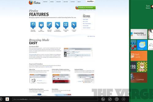 科技在线：Metro版的Firefox将于明年发布