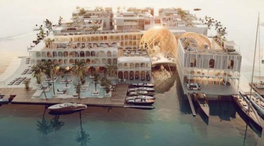 迪拜的浮动威尼斯度假胜地将设有水下小屋和一个珊瑚花园
