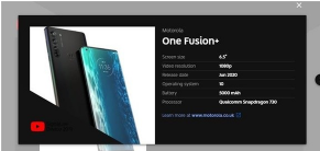 摩托罗拉One Fusion+上个月已经在YouTube曝光设备报告