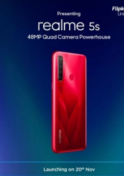 电商平台Filpkart已证实realme 5s即将面世