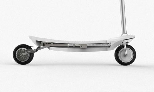 科技推荐：奥迪ETronScooter是一款带有车把的时髦电动滑板
