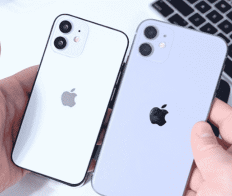 科技推荐：漏水的外壳贴上显示iPhone12mini名称