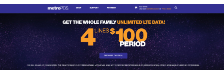 MetroPCS 推出 100 美元无限 LTE 的 4 线计划