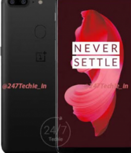 OnePlus 5T 完全在线泄漏存在背面安装的指纹传感器